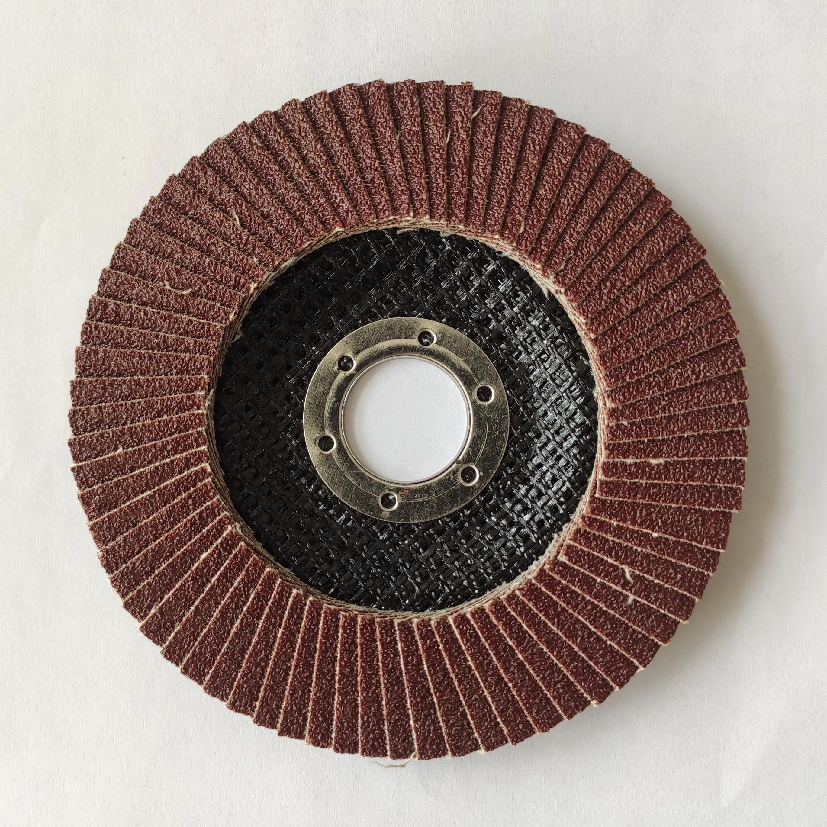 High Quality Customized 100mm Aluminium Oxide Flap Wheel  Steel Abrasive Flap Disc Manufacture Grinding Polishing Direct