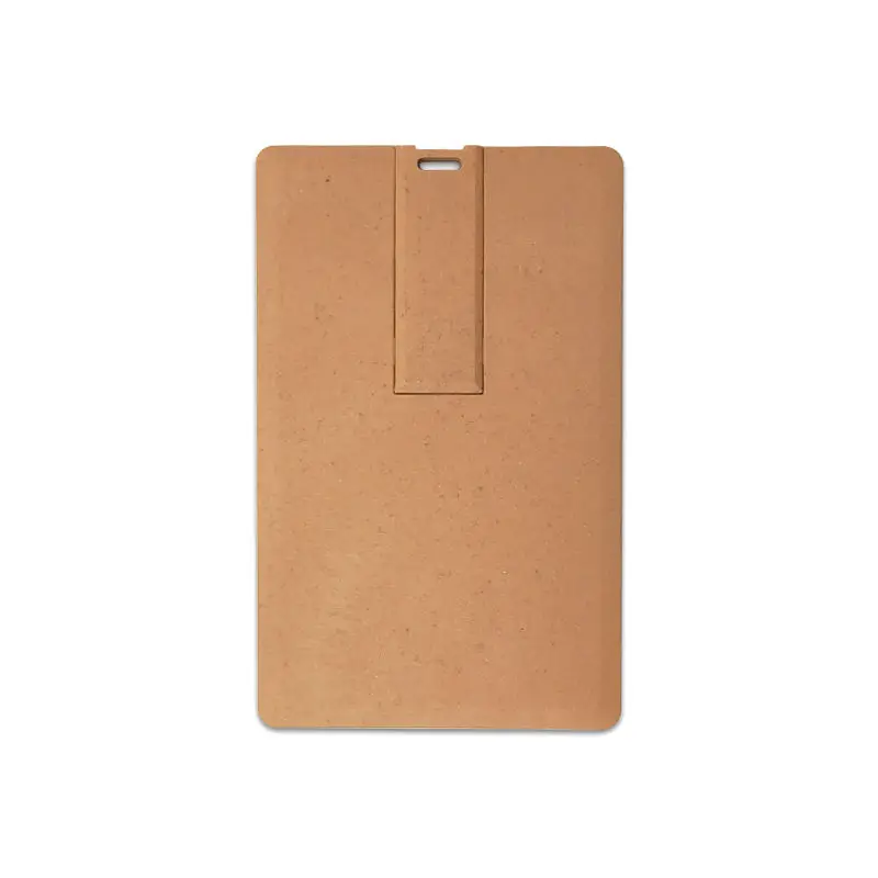 Custom Logo Eco friendly Paper recycled Usb 2.0 Sticks 128gb 64gb 32gb Credit Card usb flash drive