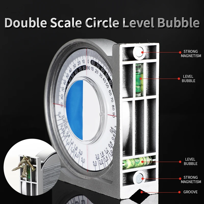 Universal Multifunctional Slope Inclinometer Measuring Tool Angle Measuring Instrument Protractor