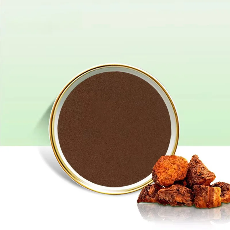 Factory direct Water Soluble  Organic Siberian Chaga 30 1 Mushroom Herbal Polysaccharide Powder Chaga Mushroom Extract Powder