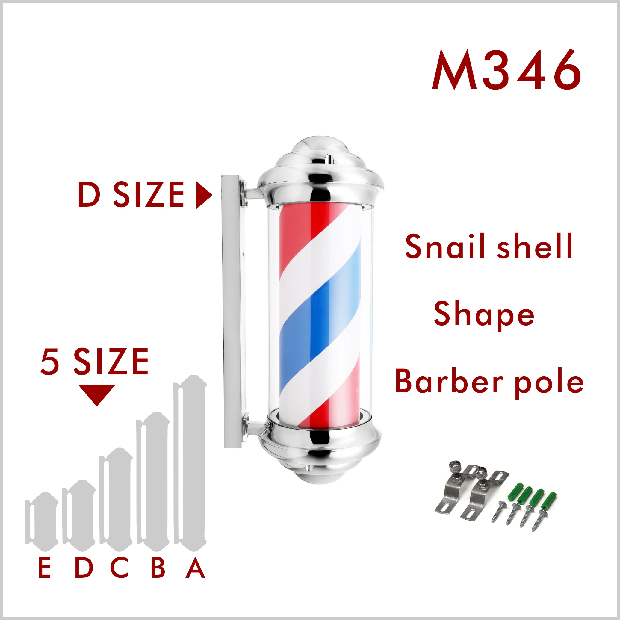 M346 Other type hair salon equipment Barber shop sign Mini barber shop pole