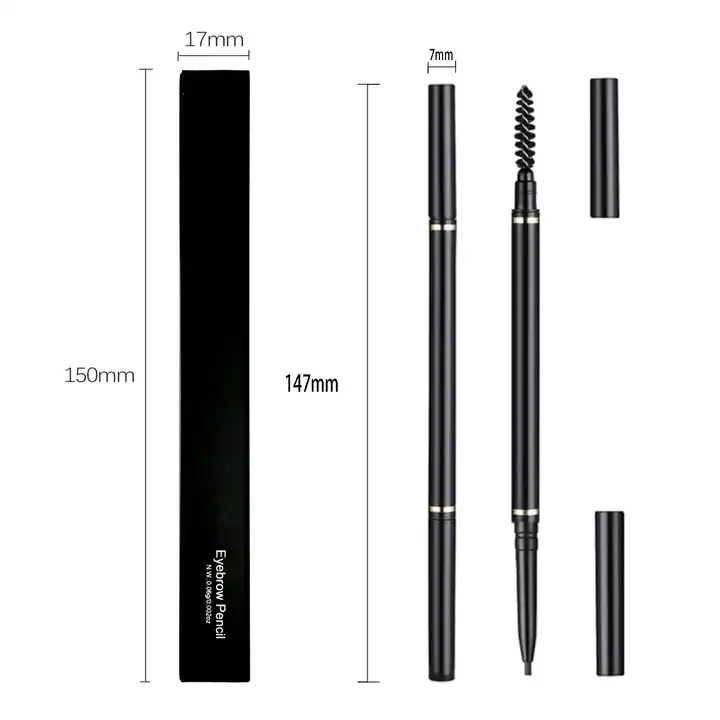 Wholesale no logo eye brow pen high pigmented waterproof eyebrow pencil private label