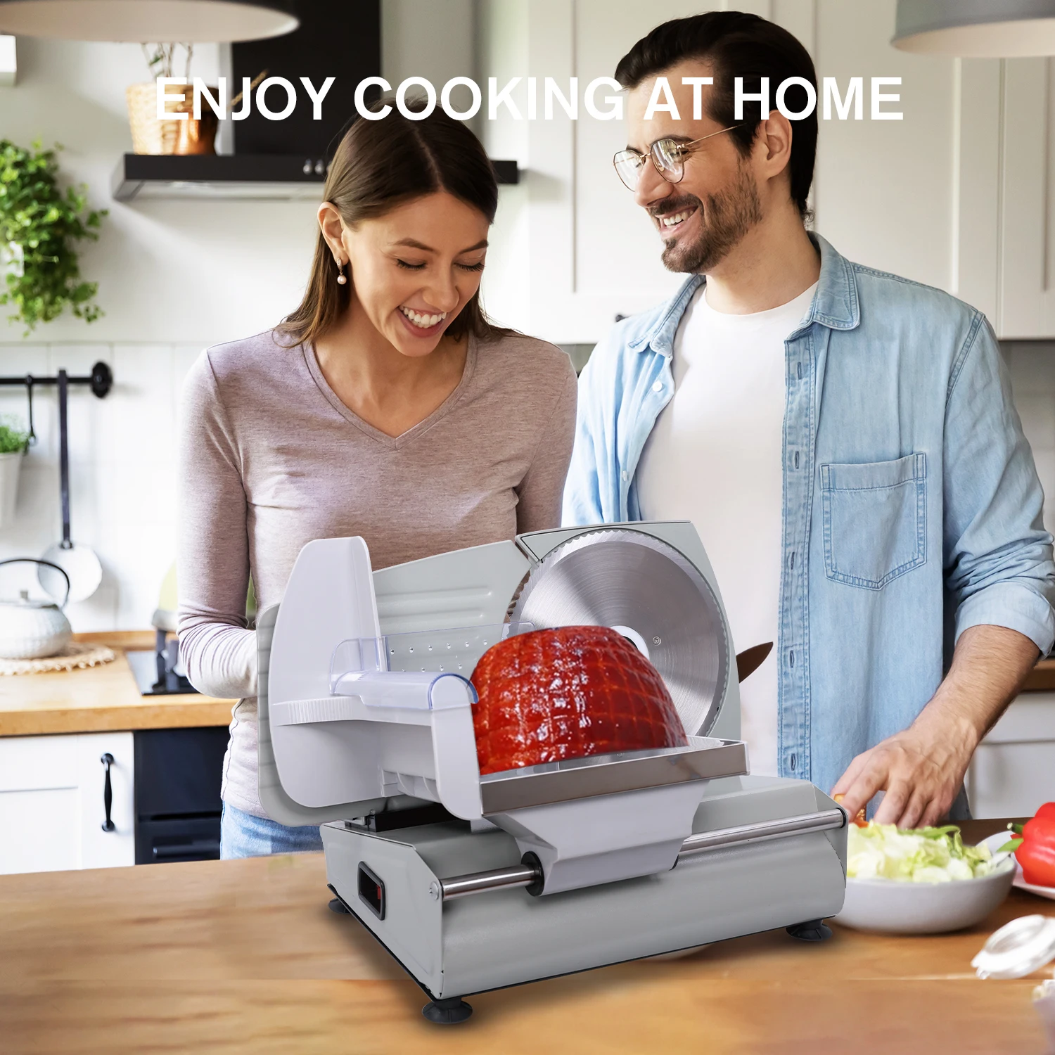 Home Meat Slicer 7.5', 180W,  Meat Cutting Machine Slicing Machine Cutting Meat Shredding Machine