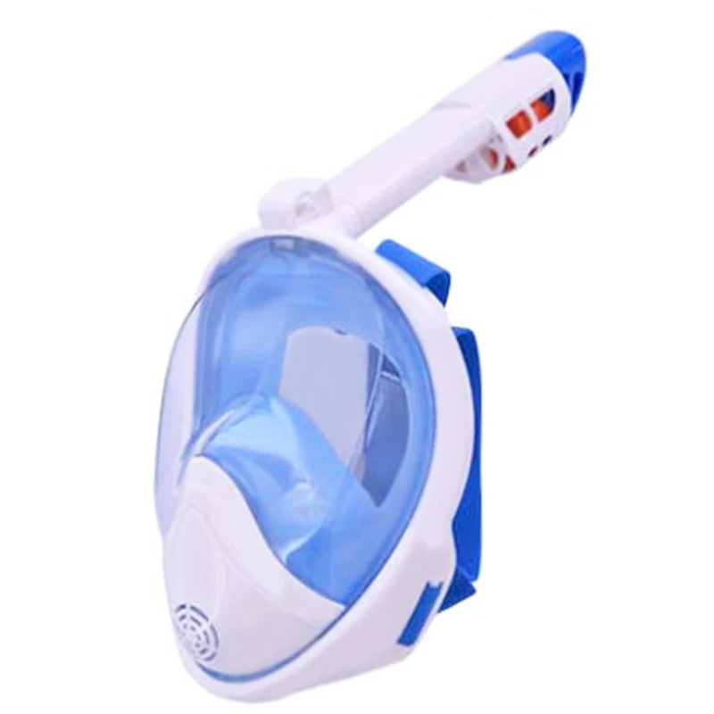 Standard 180 Degree Panoramic View Anti-Fog Anti-Leak Folding Tube Detachable Camera Mount Snorkeling Gear for Adults