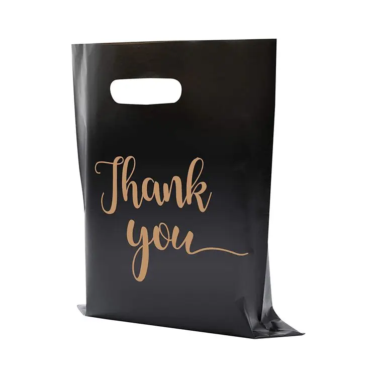 Extra Thick 2.36Mil 12x15In Plastic Thank You Merchandise Bags for Goodie,Stores, Boutique, Clothes