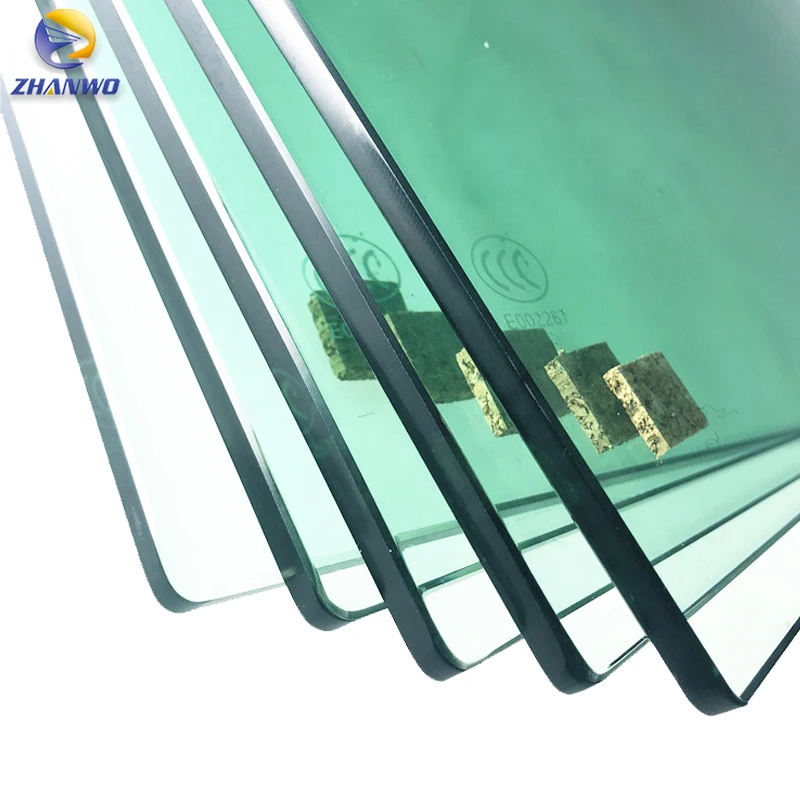 clear flat tempered glass panels for curtain wall