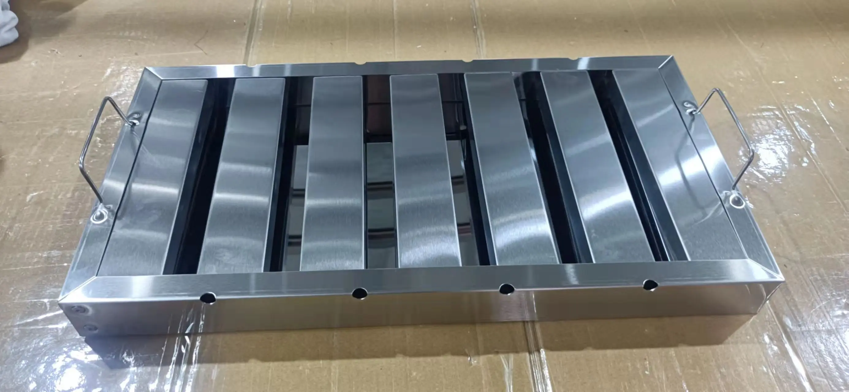 Stainless Steel Commercial Kitchen Hood Filter Range Hood Baffle Grease Filter for Restaurant Kitchen Exhaust Hoods