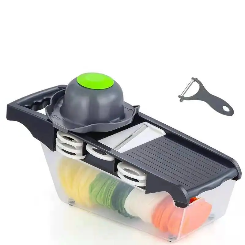 Explosive kitchen multi-function auxiliary vegetable cutter, ABS multi-function creative Liuhe cutting artifact, vegetable cutte