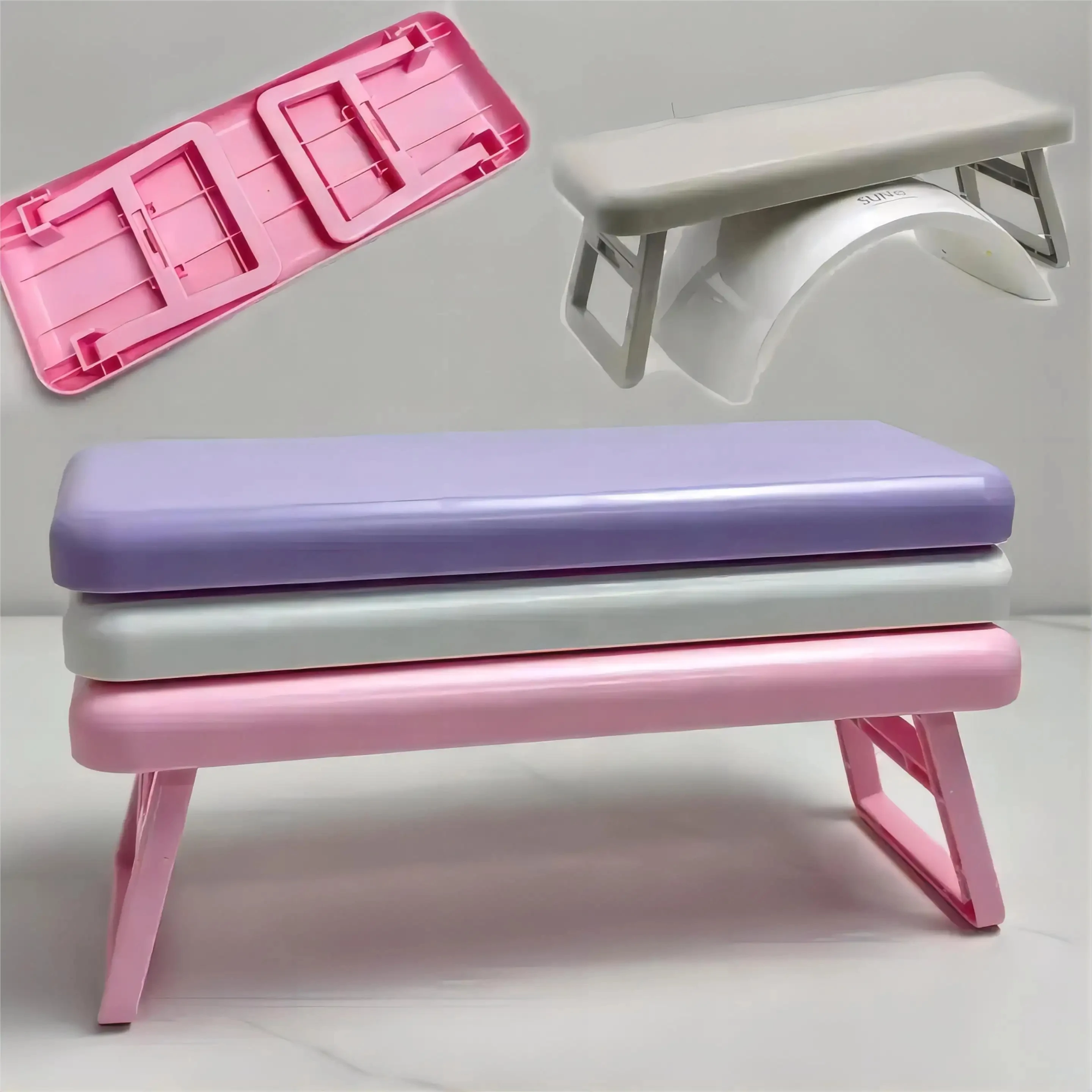 Supplier Russian Soft Manicure Hand Stand Cushion for Nail Salon Arm Rest Nail Hand Pillow Set Landscape Combination