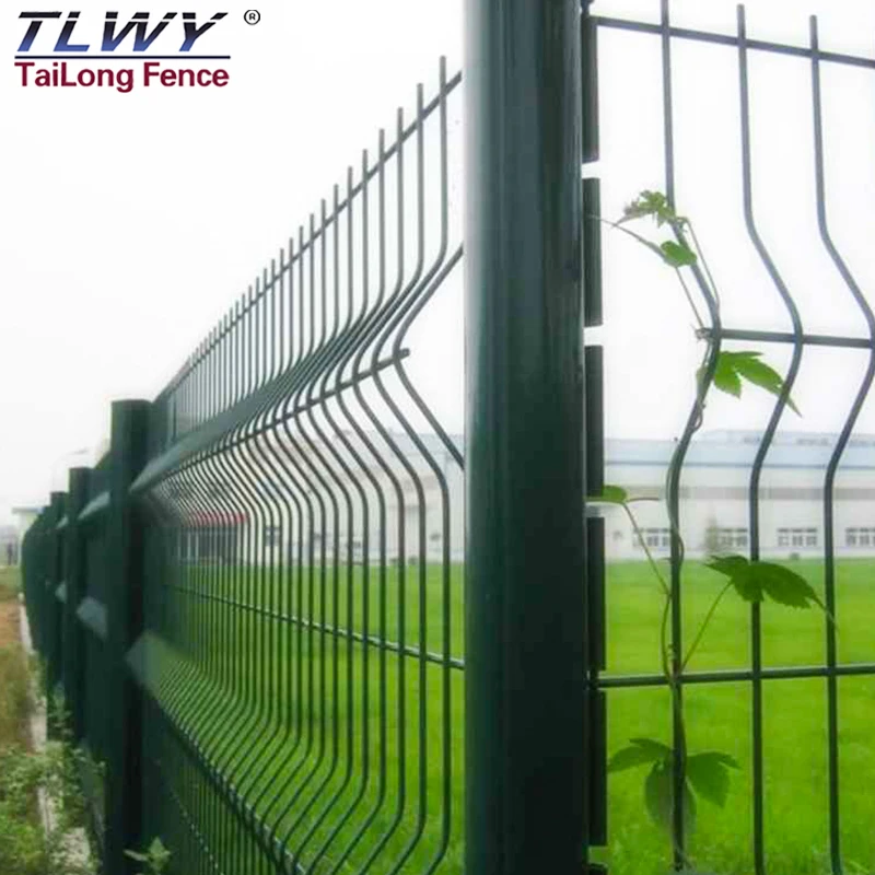 High Quality Outdoor PVC Coated 3D Wire Mesh Fence Galvanized Welded Garden Fence Panels