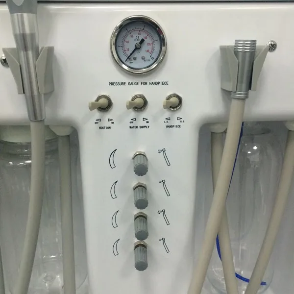 Full Set Mobile Dental Chair With Air Compressor Portable Dental Unit All In One