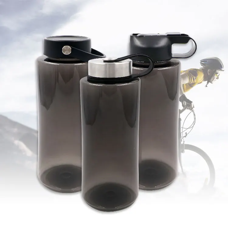 Real 1L bpa-free wholesale unique recycled TRITAN PET custom sports drink clear 1 litre plastic water bottle