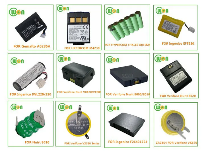 Move 5000 Battery F26402376 Li-ion 18650 Battery for Ingenico Move5000 WTS POS Machine Battery