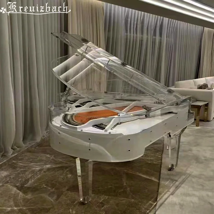 KG-158 Luxury fashion home transparent crystal grand piano