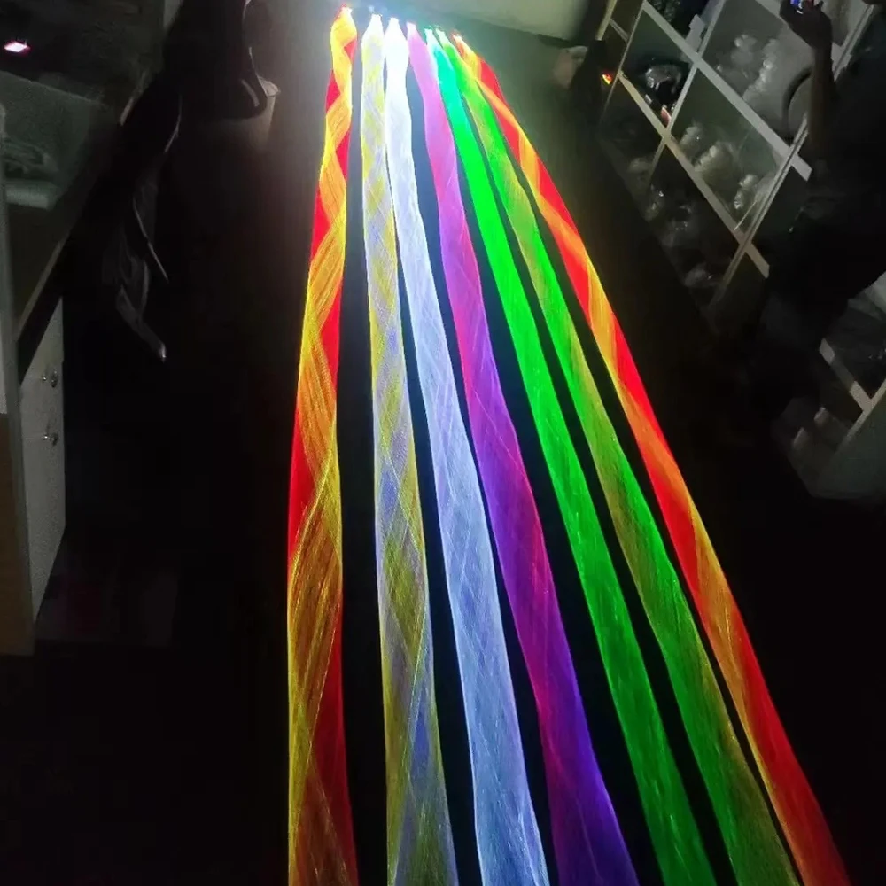 RGB волоконно-оптическая сетка сетчатая подсветка для праздничного Рождественского украшения оптическая волоконная