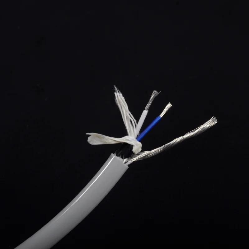 High quality 2 core cotton thread filler ECG cable tinned copper wire conductor multicore cable