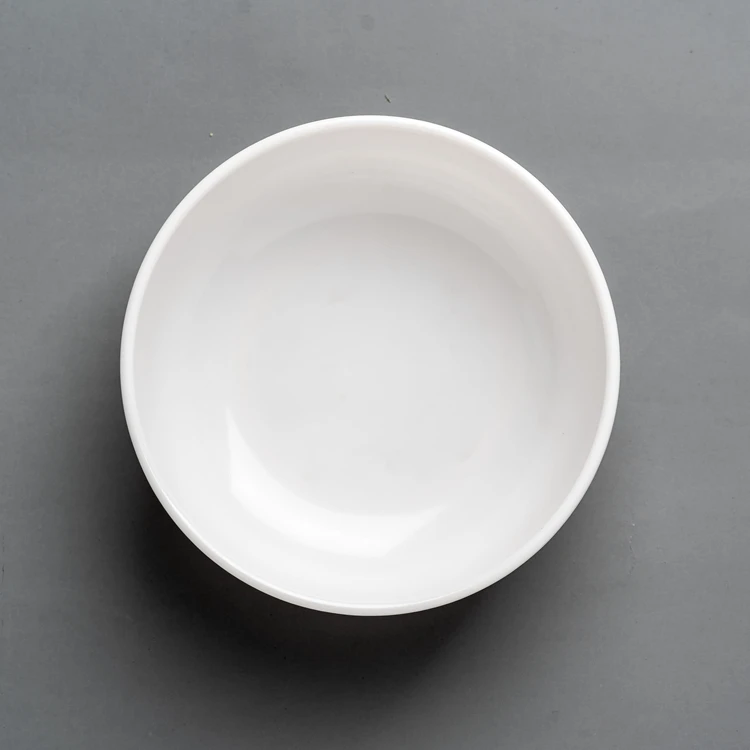 Hot sale white melamine round Korean noodle bowl