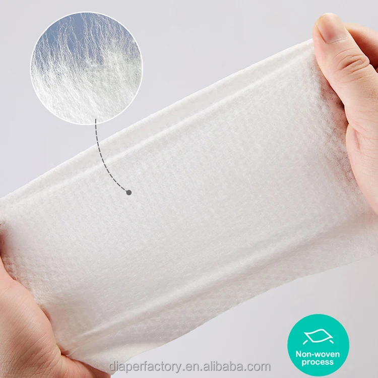 Organic Water Tissue Paper Baby Wipes 72pcs 80pcs 96pcs 120pcs polybag packing