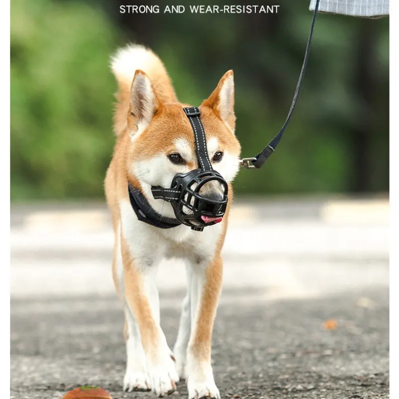 Amazon Hot Sale Breathable Adjustable Mouth Dog Fence Mouth Cover Dog Muzzle Anti Biting Barking And Chewing Muzzle For Dogs