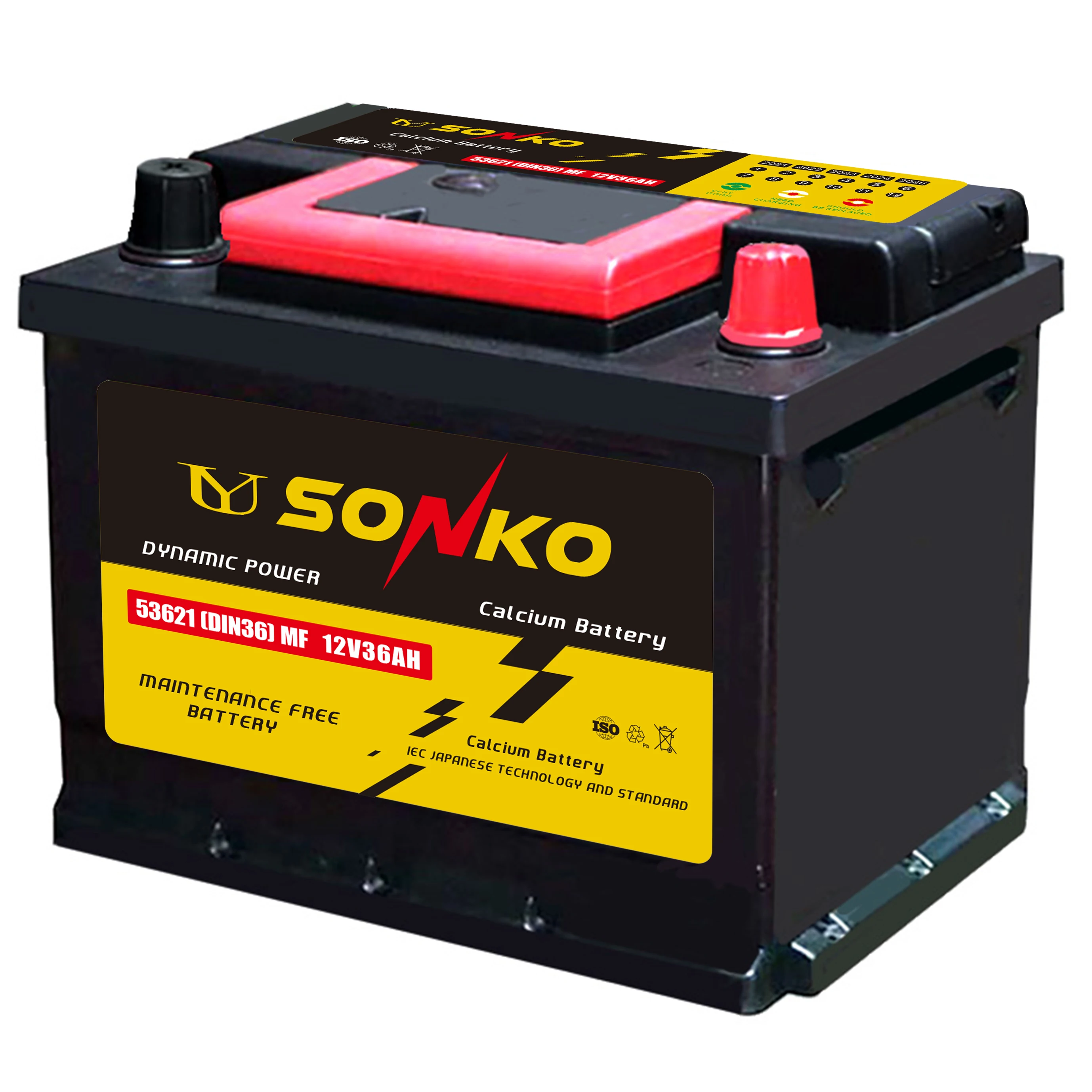 DIN standard 12v Car Battery 55040(DIN50L-MF) Vehicle Batteries 50AhMF Truck Starting Automotive Battery