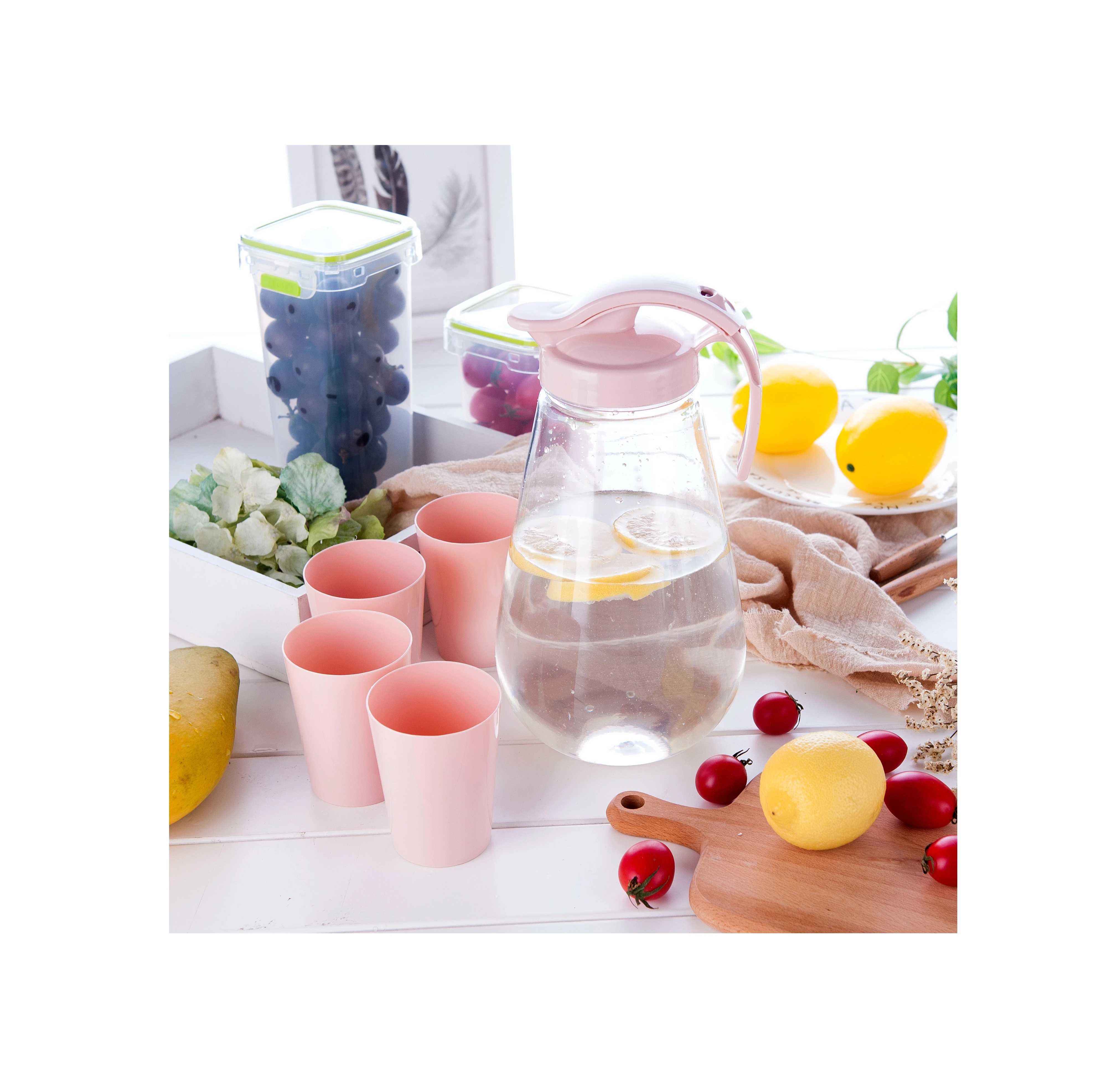 Plastic Juice Jug Water Pots & Kettles Drinkware Type Pitcher Jug Sets