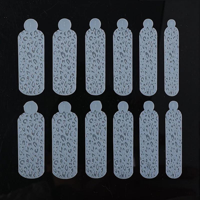 Wholesale UV Gel Building Extension Nail Art Silicone Form Nail Dual Form Molds Diamond Shape French Silicone Pad Dual Forms