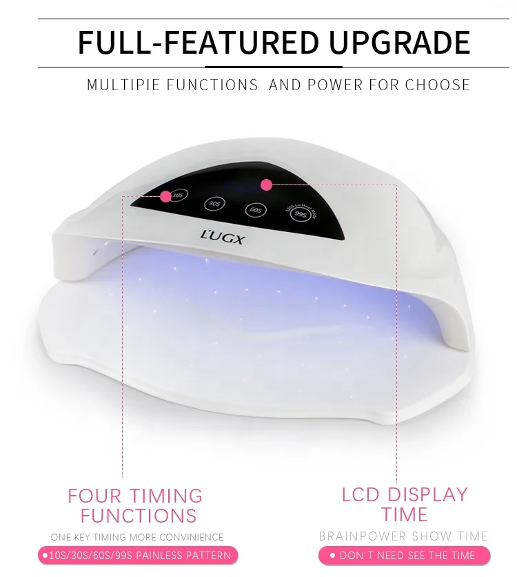 
LUGX UV nail lamp, manicure led table lamp for nails dryer 