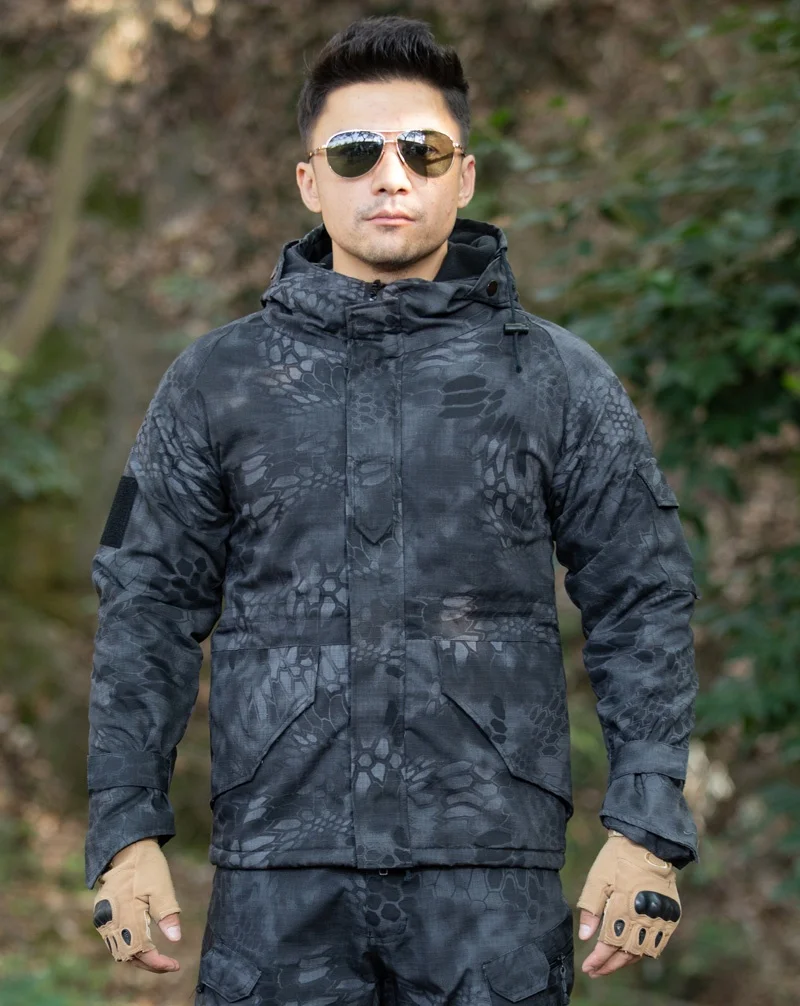 Outdoor pure color hunting mountaineering sports jacket tactical combat clothes
