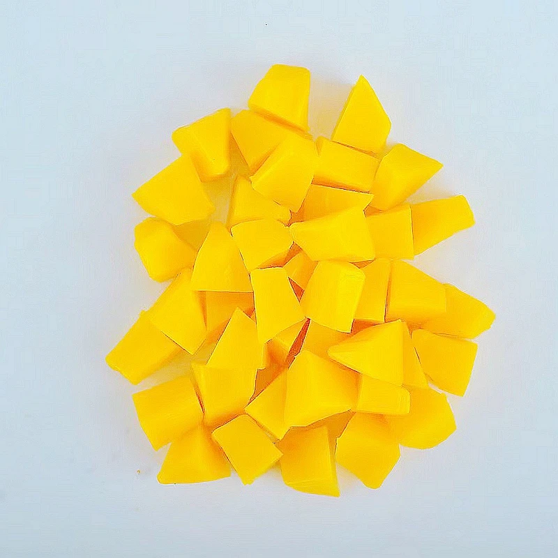 Simulation Fruit Mango cubes kiwi cubes