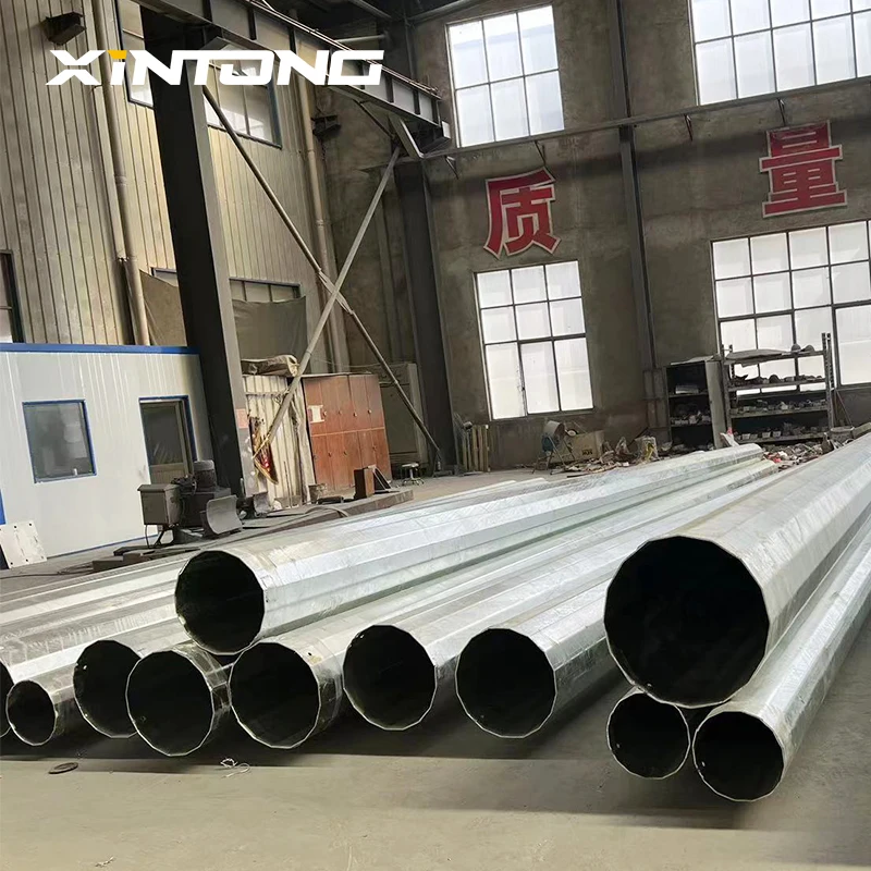 XINTONG 5 Year Warrantyoctagonal Signal Solar Led Galvanized Street Light Post Pole