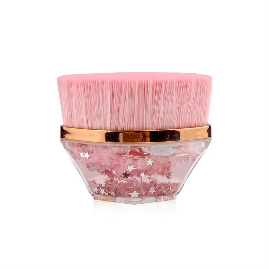 Flat Top Vegan Single Foundation Brush Large Area Make Up Brush Face Liquid Cream Countour Single Makeup Brush Tool With Case