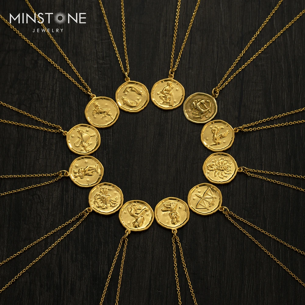 2022 14K gold moon star lion eyes round pendant medallion choker for Women vintage necklace victorian jewelry memorial jewelry