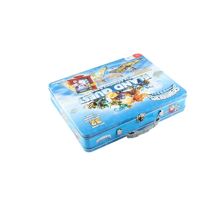
Metal Material and Tin Metal Type big lunch tin metal box with handle 