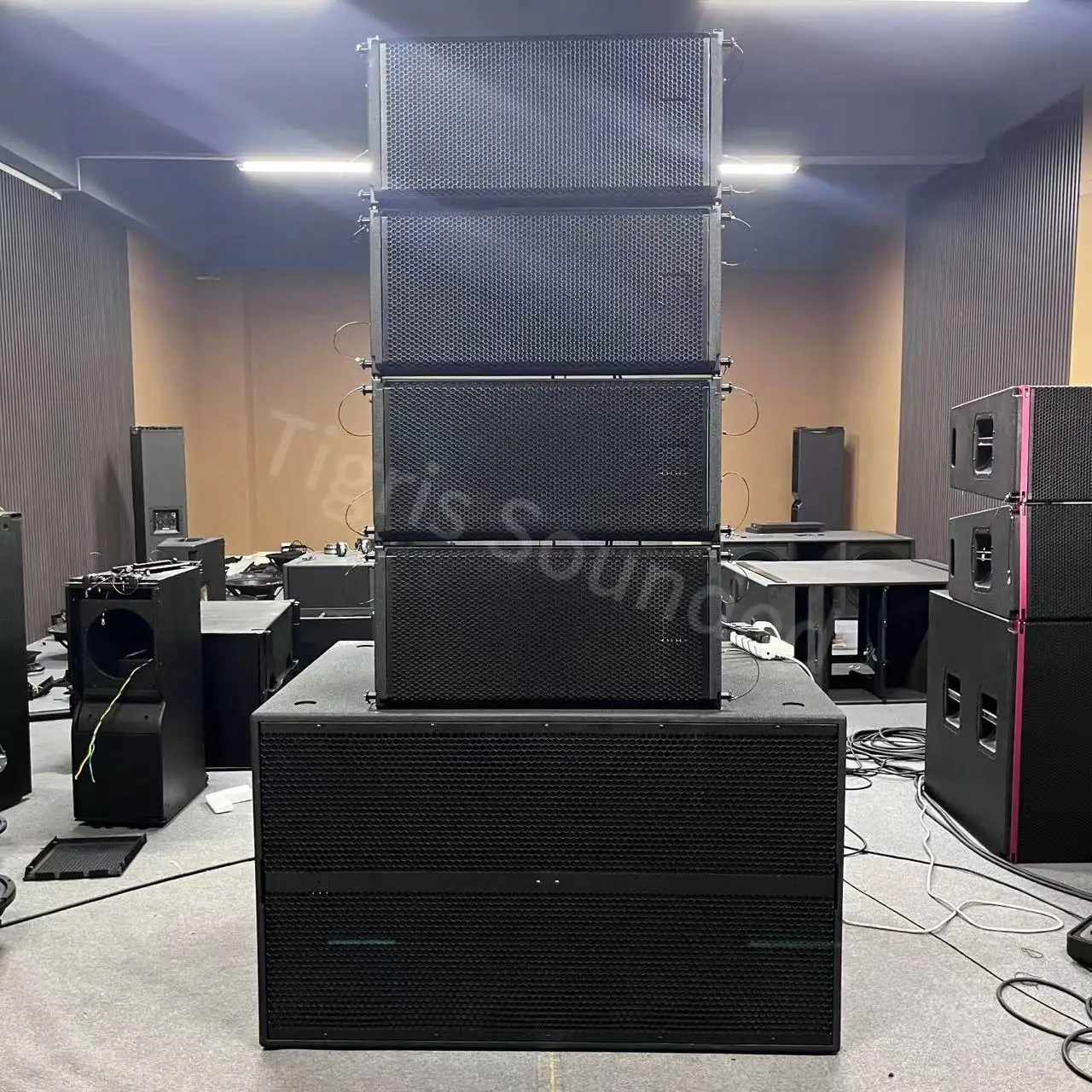 HDL 30-A dual 10 inch active line array speakers rcf speakers dj sound system stage professional audio