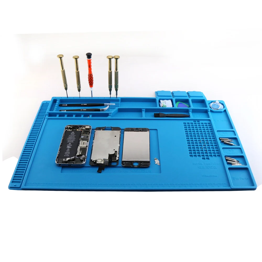 Heat Resistant Desk Mat BGA Soldering Insulation Pad Mobile Phone Repair Tools Maintenance Platform Silicone Mat