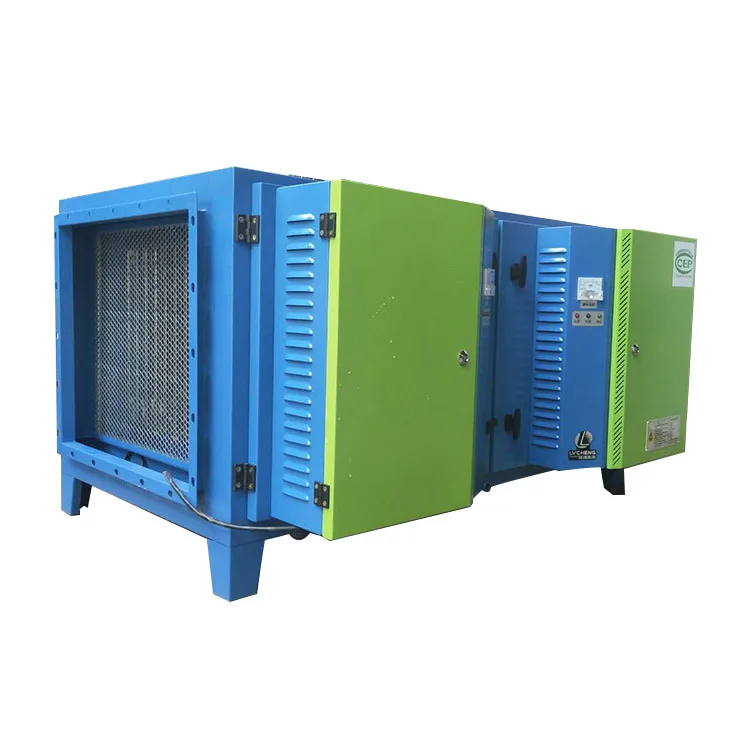kitchen odor extractor esp air cleaner smoke purification equipment electrostatic filter commercial air scrubber