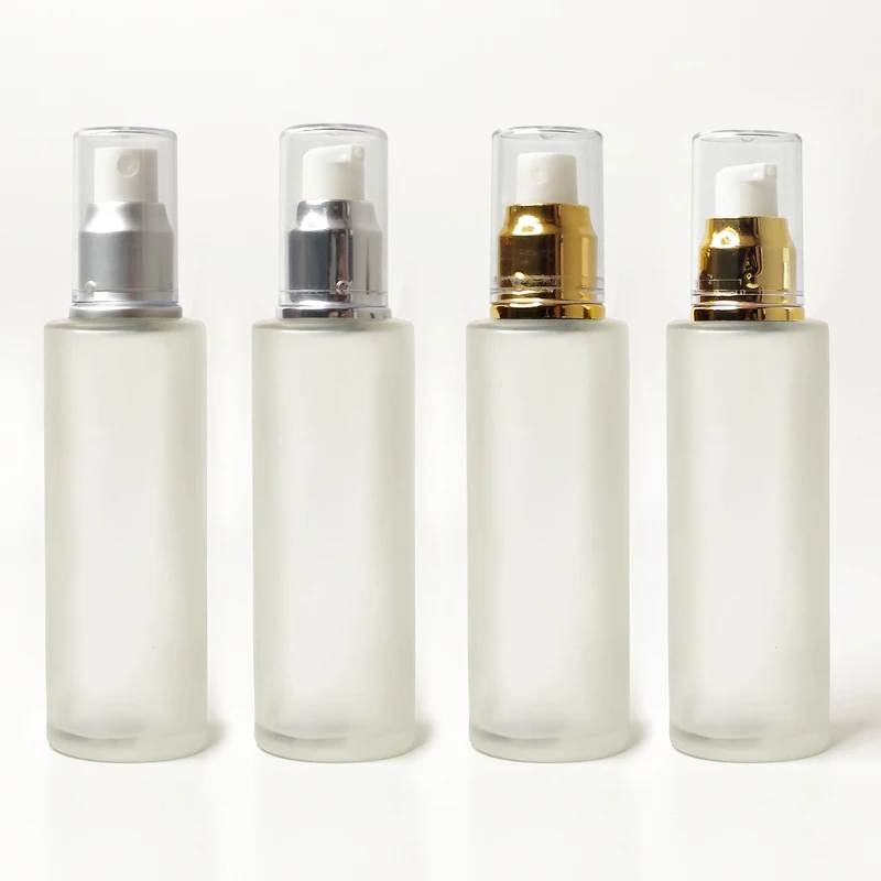 Flacon Cosmetique Luxe Avec Bouteille Verre De Serum Tete Huile Pompe Essence Contenant Vide Emballage Cosmetique