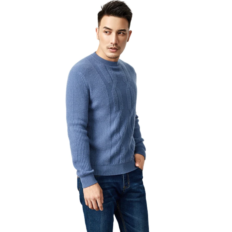 autumn winter crew neck handmade chunky knit mongolian wool lands end cashmere turtleneck