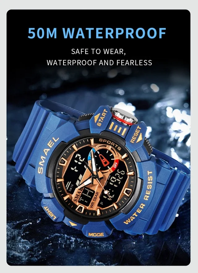 Спортивные часы g shock мужские спортивные силиконовые светодиодные Смарт-часы для