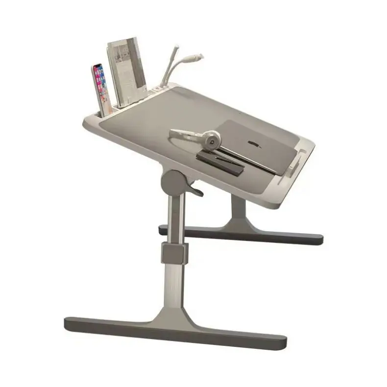 Adjustable Aluminum Folding Laptop Notebook Computer Cooling Bed Desk Table Stand Tray Extendable