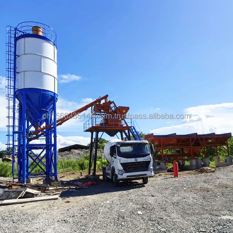 Hopper type Concrete mixing equipment for the construction industry HZS35 Concrete Batching Plant