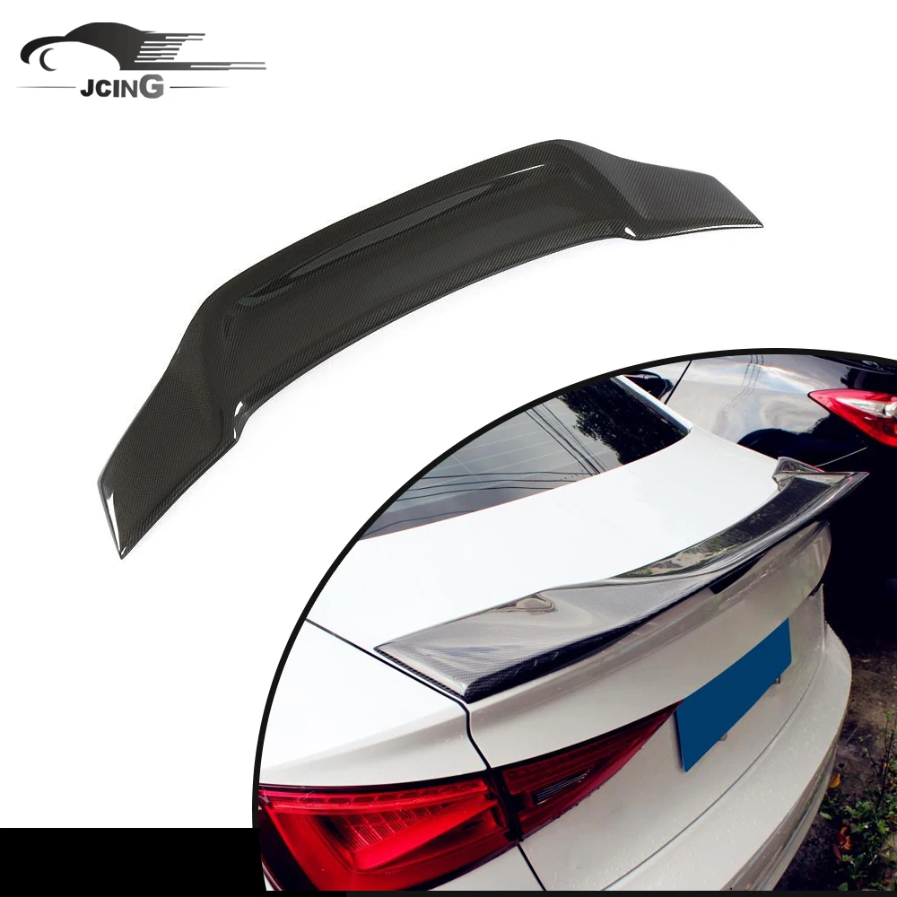Jc Sportline High Precision Upgrade Carbon Fiber Rear Trunk Spoiler For Audi A3 S3 RS3 2014-2018