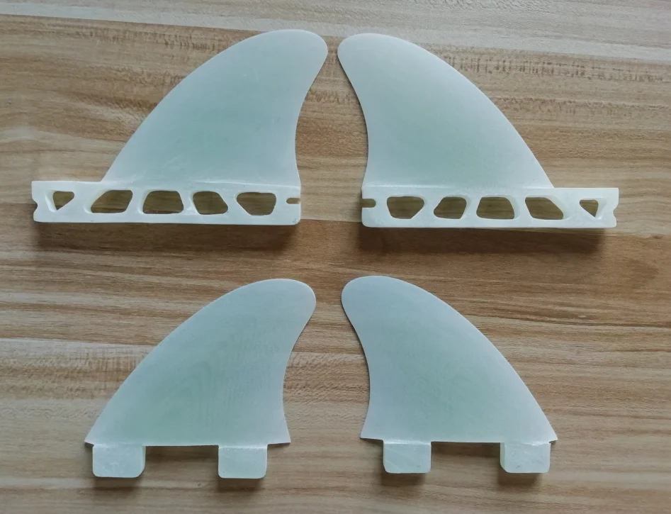 Best Polish 1+2 set Longboard Surf Fin Side Bits Fiberglass Single Fins Surfboard Fins Single
