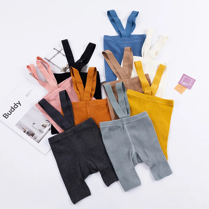 Hot Sale High Wrist Ribbed Cozy Lovely Solid Color Seamless Cotton Short Baby Tights for Girls