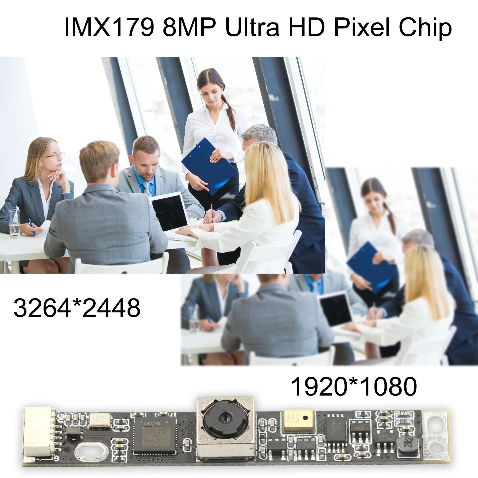 Sony IMX179 8MP Cmos Color Sensor UVC Free Driver Autofocus USB Interface Embedded Industry Camera Module 4K With Microphone