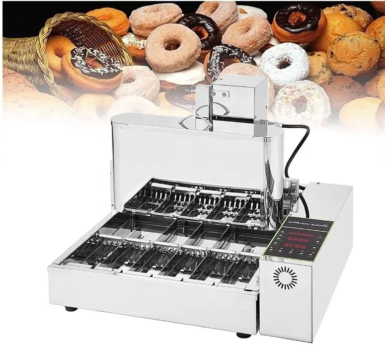 Small Business Snack Automatic Small Size 6 Line Donut Maker Mini Donut Machine