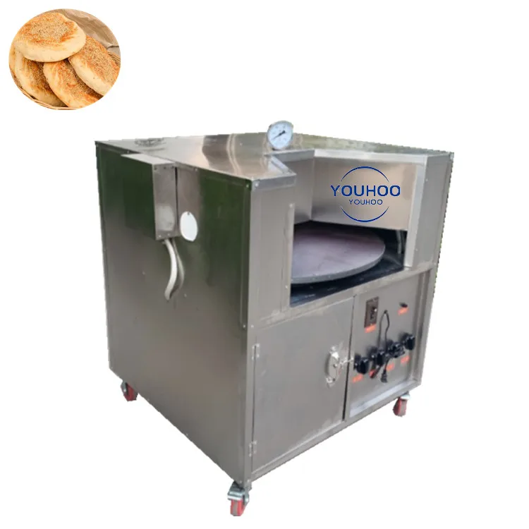 Electric/gas puff pastry rotary baking oven pancake maker arabic pta lebanese bread machine and oven with factory price