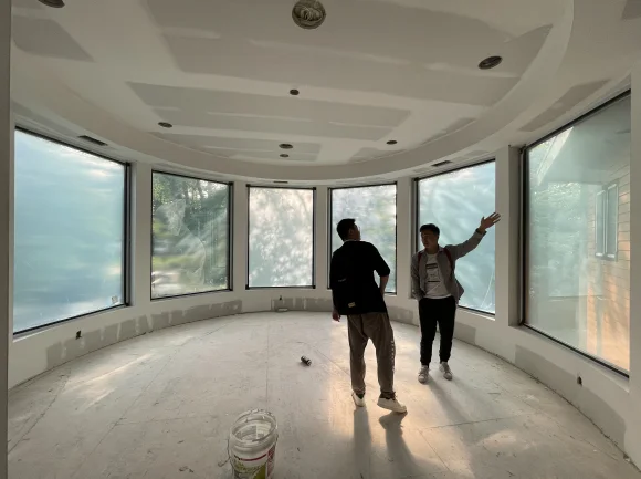 Commercial Buildings Aluminum Double Glazed Curtain Wall Glass Walls for Modern Construction