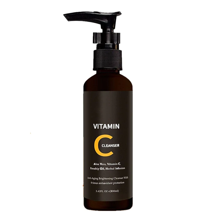 Oem Aloe Vera Extract Vitamin C Face Cleanser Brightening Wrinkle Reducing Face Wash