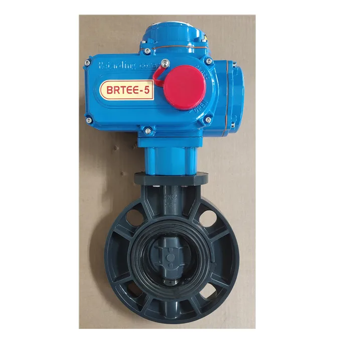all sizes cheap price on off type motor drive electric UPVC PPH butterfly valve ball valve